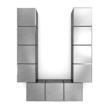 harf u kübik metal