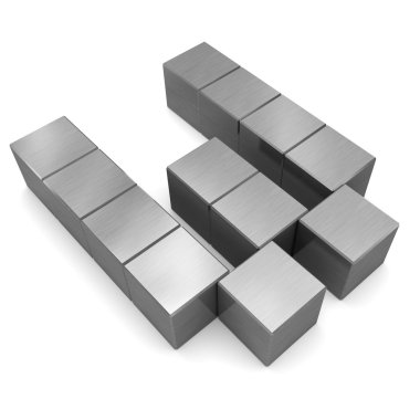 kübik metal w harfi