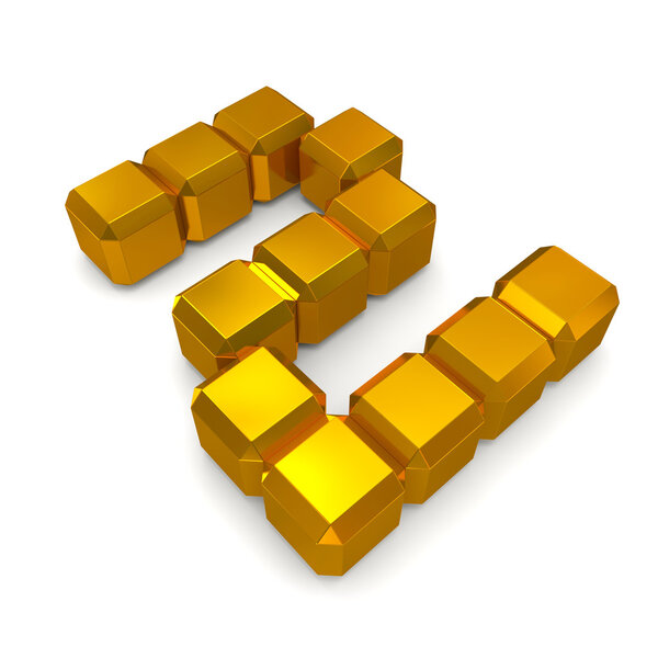 number 2 cubic golden