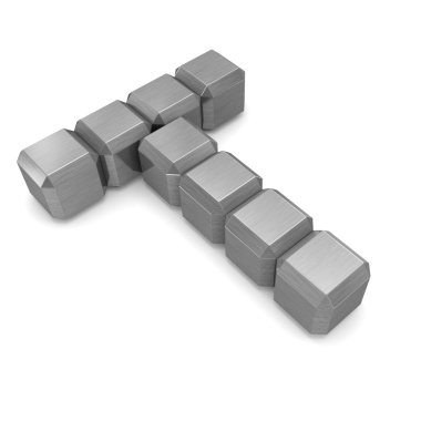 mektup t kübik metal