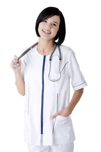 Jeune infirmière ou femme médecin — Photo