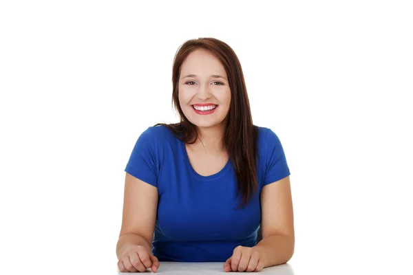 Menina estudante sorrindo — Fotografia de Stock