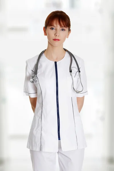 Serious nurse or medical doctor — Stock Photo, Image