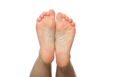 Güzel bir kadın. Bir ayak ve bir topuk.