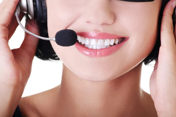 Call center woman — Stock Photo, Image