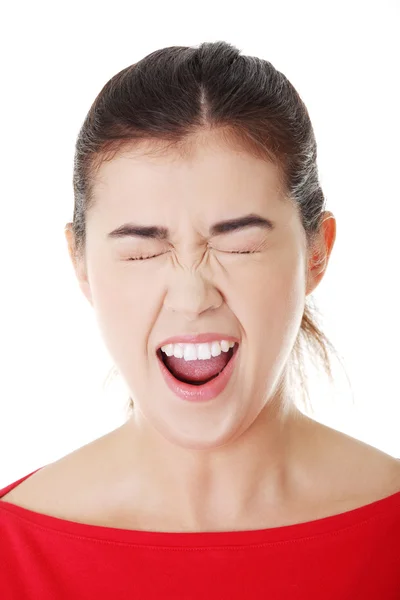 Screaming woman — Stock Photo, Image