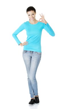 mükemmel bir jest kadın güzel başarı