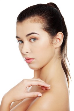 güzel bir kadın modeli portresi