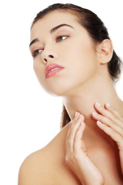 güzel bir kadın modeli portresi