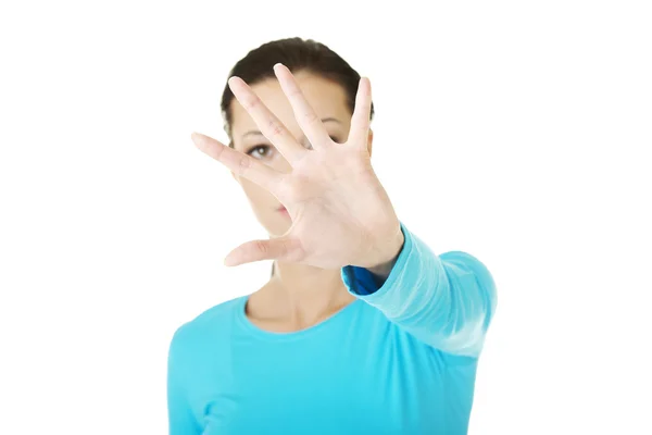 Hold on, Stop gesture — Stock Photo, Image