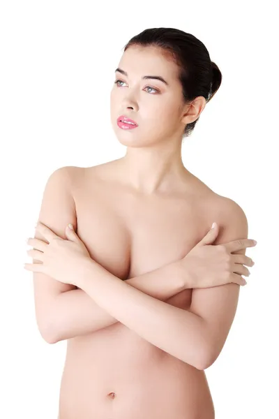 Beautiful fit topless woman — Stock Photo, Image