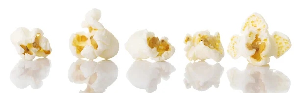 Enda stycke av popcorn — Stockfoto