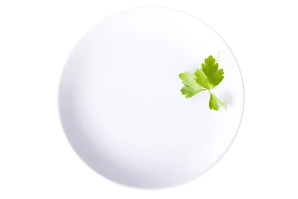 Parsley on plate — Stock Photo, Image