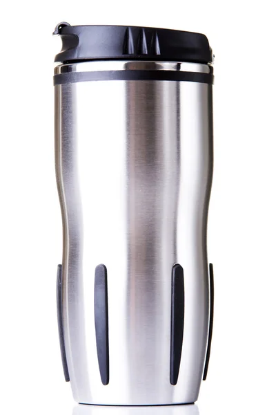 Thermos viagem tumbler, copo . — Fotografia de Stock