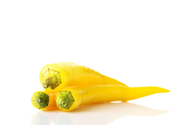 Yellow hot chilie peppers — Stock Photo, Image