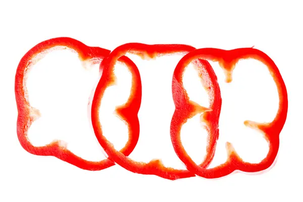 Tatlı kırmızı dilimlenmiş biber — Stok fotoğraf