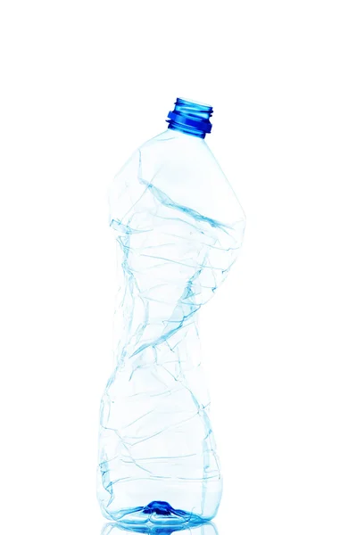 Bottiglia di plastica vuota usata — Foto Stock