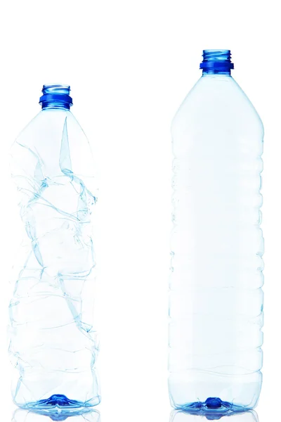 Empty used plastic bottles — Stock Photo, Image