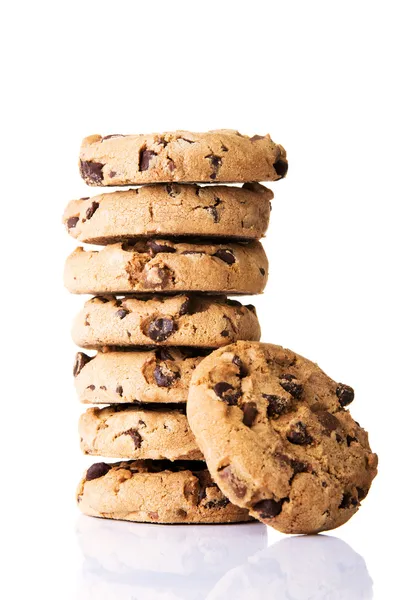 Mucchio di biscotti al cioccolato — Foto Stock