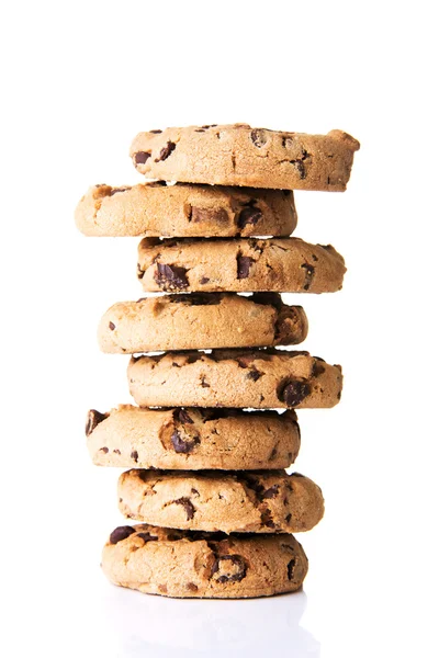 Çikolata kurabiye yığını — Stok fotoğraf