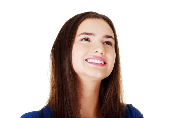 Mujer estudiante feliz — Foto de Stock