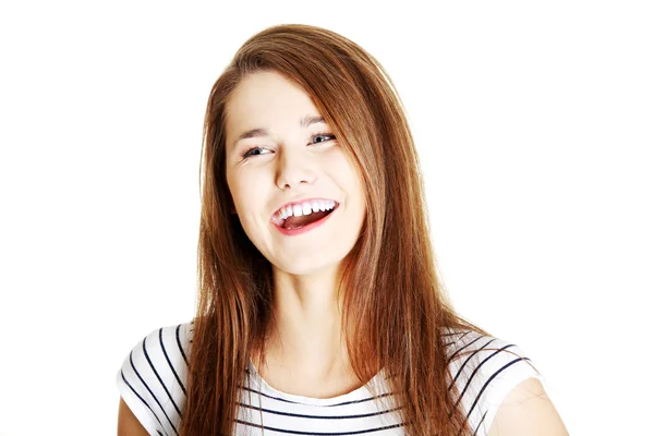 Chica estudiante sonriente — Foto de Stock