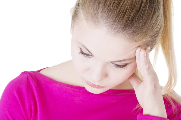 Thoughtful woman with problem — Stock Photo, Image