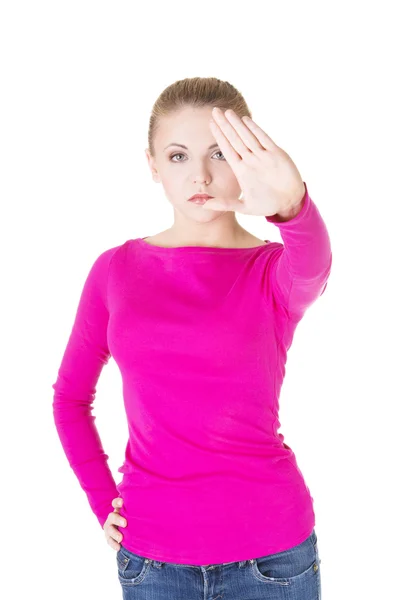 Hold on, Stop gesture — Stock Photo, Image