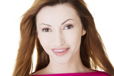 mutlu middleaged kadın portresi