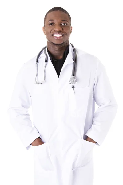 Guapo afroamericano médico — Foto de Stock