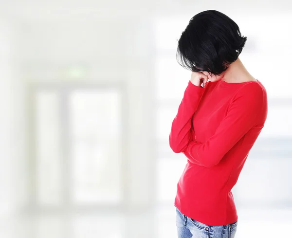 Doordachte vrouw met probleem — Stockfoto