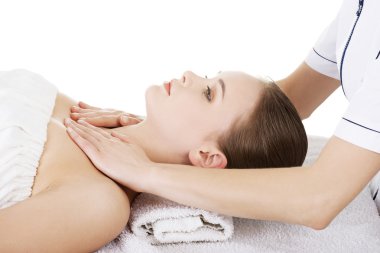 kadın beeing Spa salonda masaj rahatlatıcı