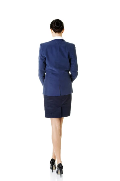 Rear view of young beautiful businesswoman — Stock Photo, Image