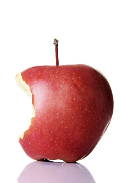 Rode gesabbeld apple — Stockfoto