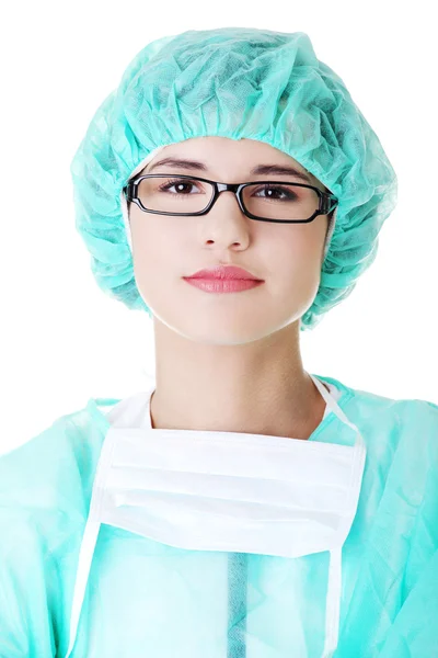 Retrato de cirujana o enfermera —  Fotos de Stock