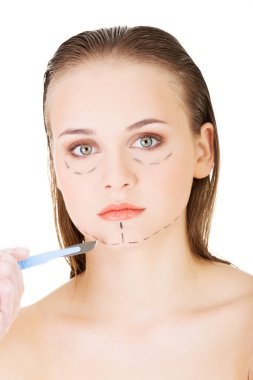 Kozmetik cerrahi kavramı.