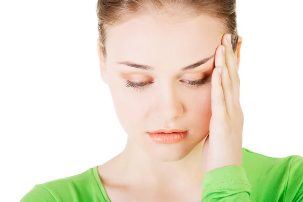 Young beautiful woman in depression — Stock Photo, Image