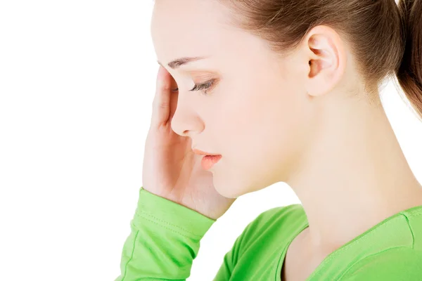 Young beautiful woman in depression — Stock Photo, Image