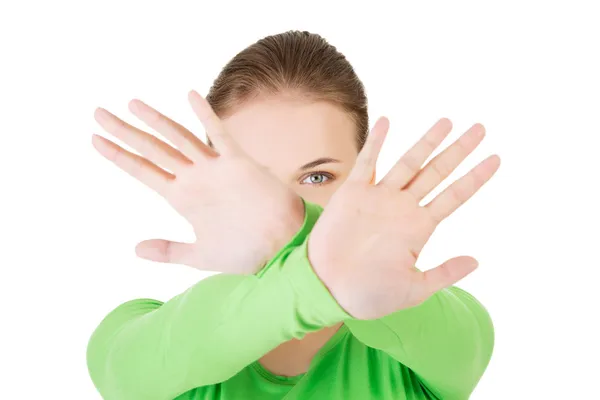 Hold on, Stop gesture — Stock Photo, Image