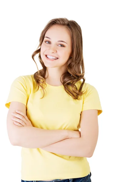 Portrait of a young caucasian teen girl. Royalty Free Stock Photos