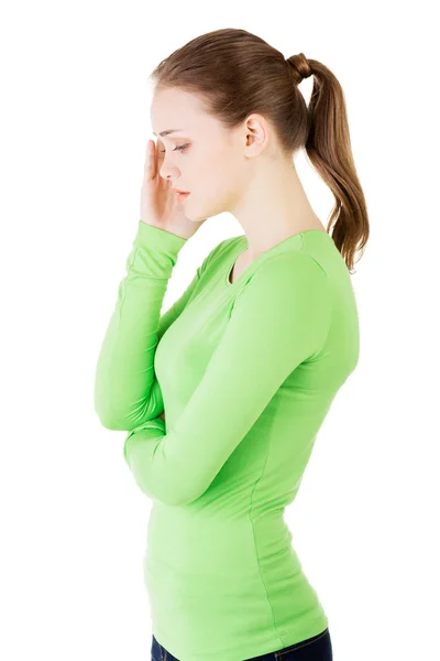 Young beautiful woman in depression — Stock Photo, Image