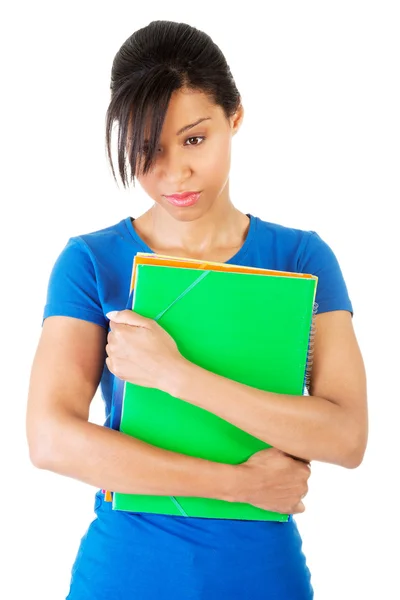 Studente donna con depressione — Foto Stock