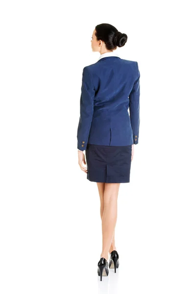 Rear view of young beautiful businesswoman — Stock Photo, Image