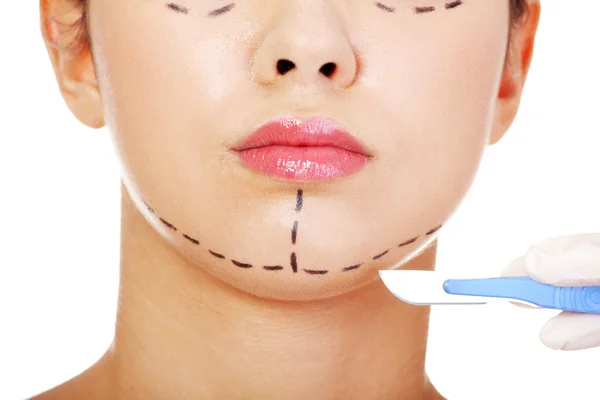 Cosmetic surgery concept. — Stock Photo, Image