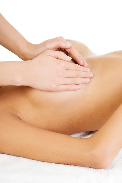Massaggio al seno . — Foto Stock