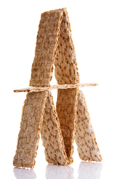 Egészséges cracker rozskenyér — Stock Fotó