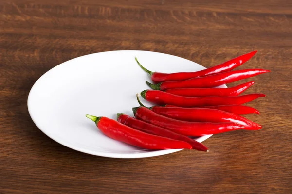 Rode hete chilie chilipepers — Stockfoto