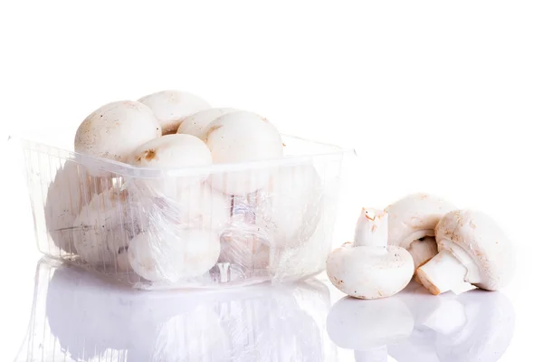 Yenilebilir düğme mantar, champignon — Stok fotoğraf