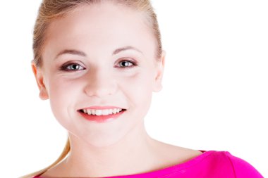 mutlu rahat sarışın bir kadın portresi