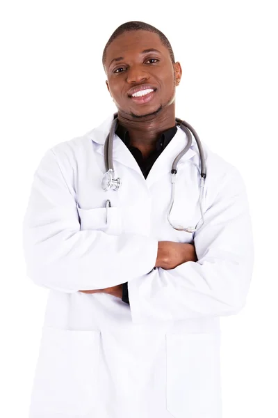 Guapo afroamericano médico — Foto de Stock